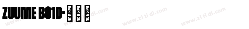 Zuume Bo1d字体转换